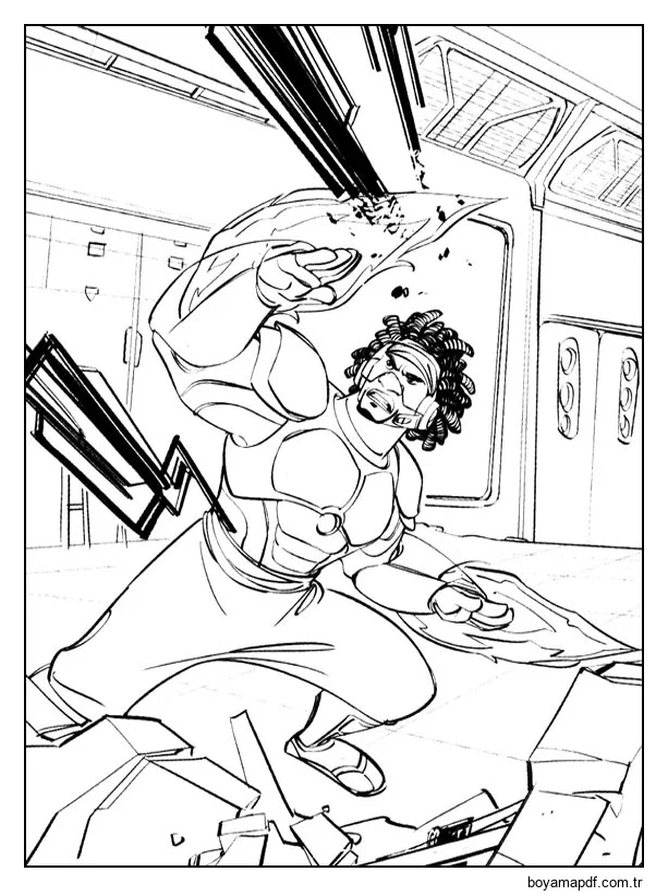 Wasabi Savaş karakter çizimi