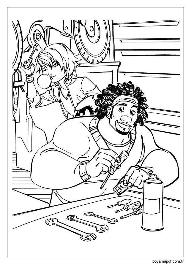 Wasabi ve Tomago karakter çizimi