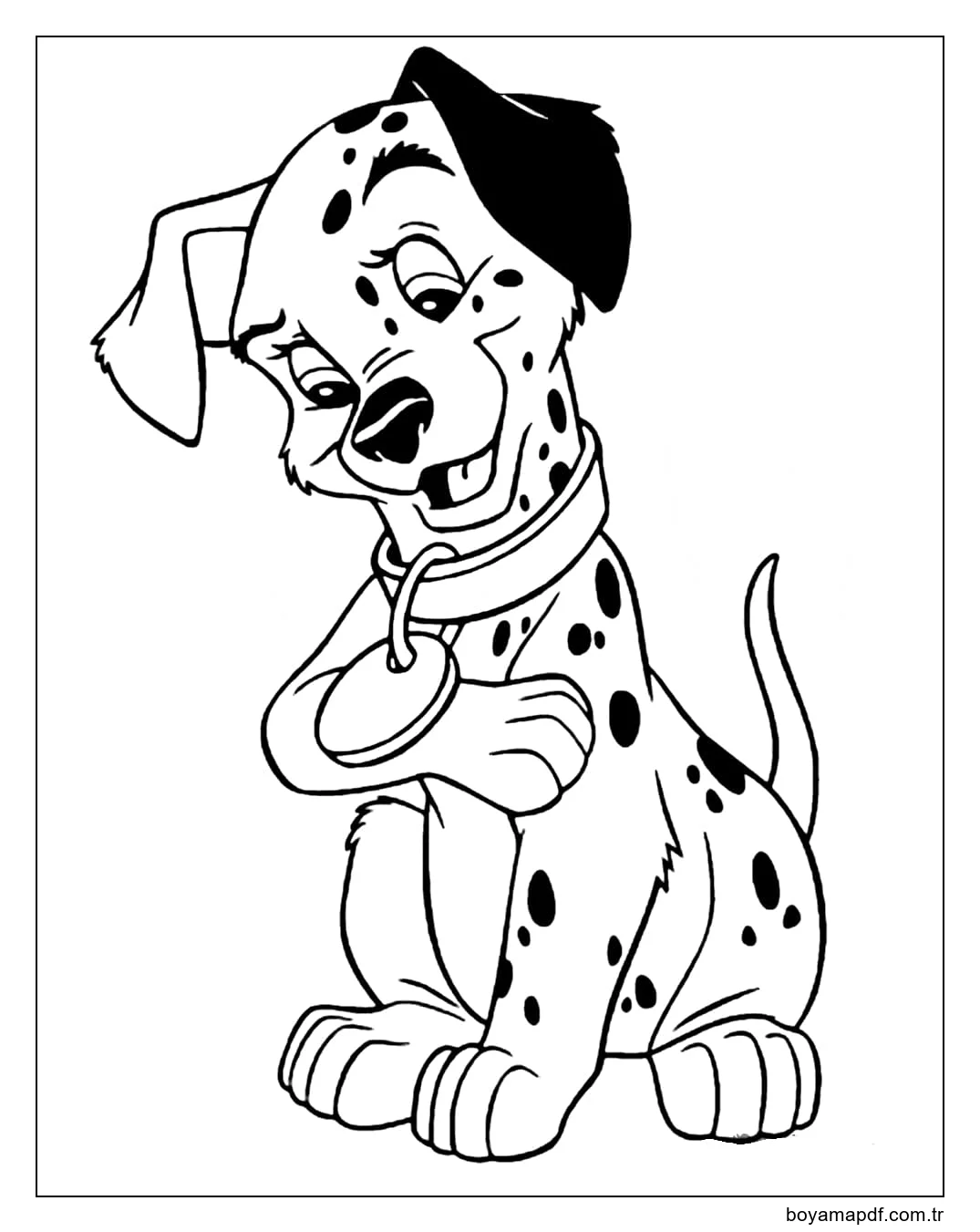 Yazdır Dalmaçyalı karakter çizimi