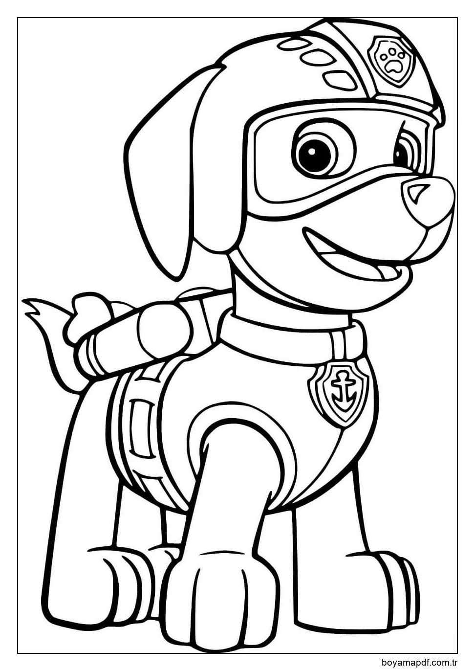 Zuma PAW Devriyesinde Boyama Sayfası